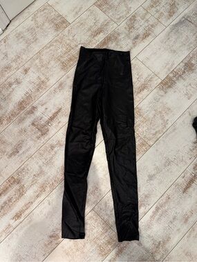Commando Black Control Leather Leggings